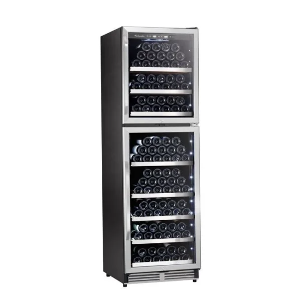 Cave à vin de Vieillissement MT166DP Enchassable Double Porte - 172 Bouteilles - La Sommelière