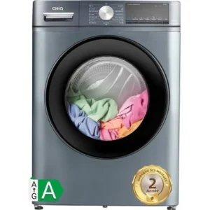 Lave-linge - CHIQ - CFL80-14586IM3XA - Chargement frontal 8 kg - Moteur Inverter - 1400 tr-min