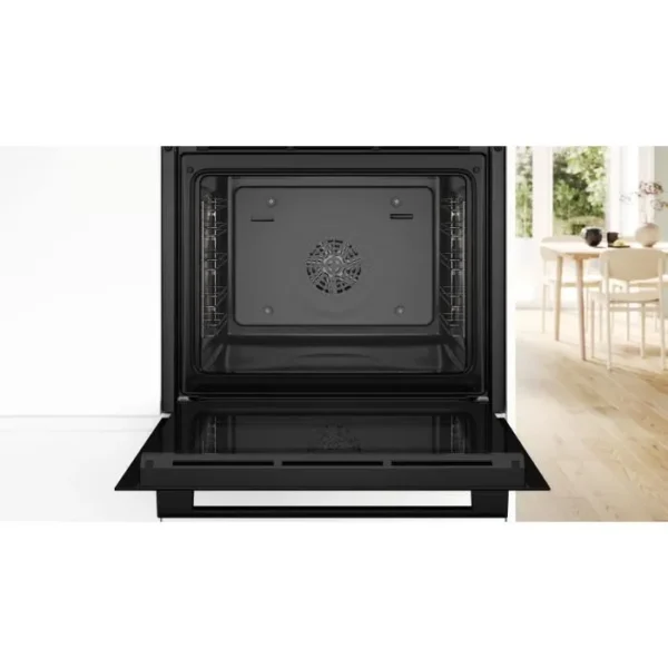 Four ecoclean - BOSCH SER4 - HQA534BB3F - Noir - 8 modes de cuisson - 59,5 x 59,4 x 54,8 cm