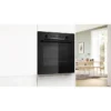 Four ecoclean - BOSCH SER4 - HQA534BB3F - Noir - 8 modes de cuisson - 59,5 x 59,4 x 54,8 cm
