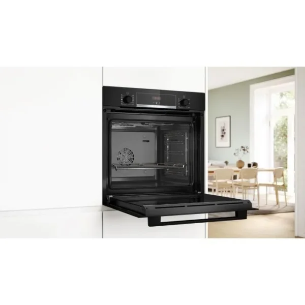 Four ecoclean - BOSCH SER4 - HQA534BB3F - Noir - 8 modes de cuisson - 59,5 x 59,4 x 54,8 cm