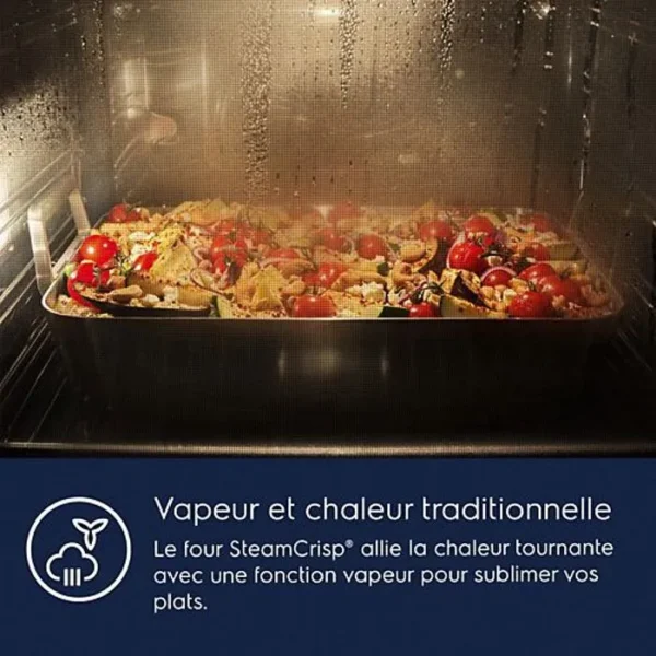 four-encastrable-electrolux-combine-25-vapeur-e (1) Four encastrable ELECTROLUX combiné 25% vapeur et chaleur tournante pulsée