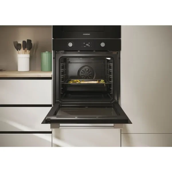 Four encastrable - Pyrolyse + Hydrolyse - ROSIERES - RO6 T3B3EYTB - Noir - Porte froide - 78L - Easy Steam