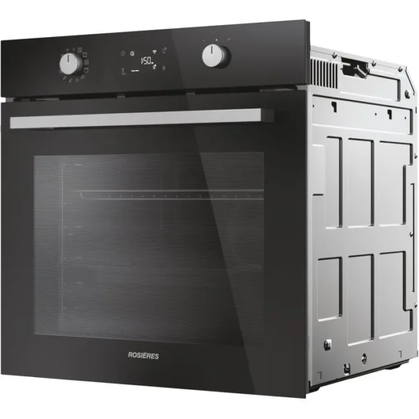 Four encastrable - Pyrolyse + Hydrolyse - ROSIERES - RO6 T3B3EYTB - Noir - Porte froide - 78L - Easy Steam