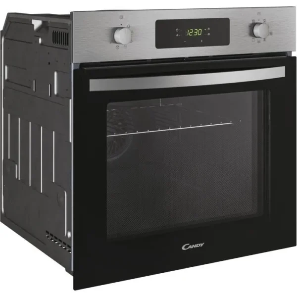 four-pyrolyse-chaleur-tournante-candy-ficd-x676 (1) Four pyrolyse - Chaleur tournante CANDY FICD X676 - Inox et noir - Classe A