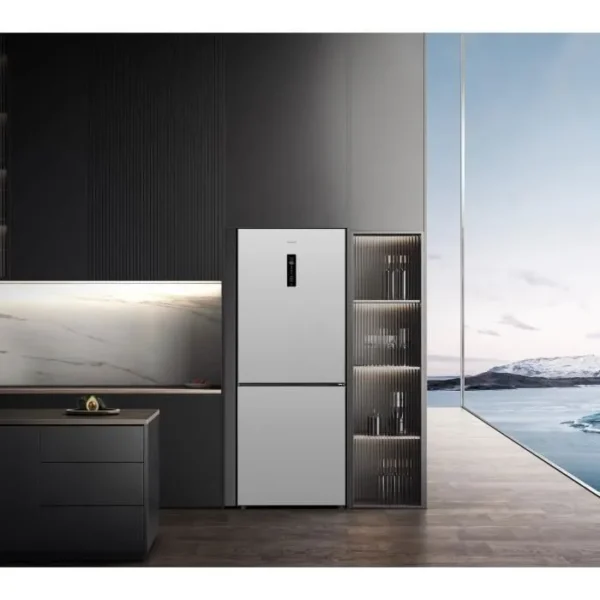 gedtech-refrigerateur-combine-grande-largeur-gcb41 (2) GEDTECH Réfrigérateur combiné Grande largeur GCB417NFIX 417L conglateur bas - No Frost - Inox