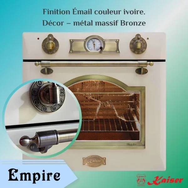 Kaiser Empire EH6355 ElfEm Four électrique exclusif Nostalgie/Four autonettoyant 67L