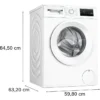 Lave-linge hublot BOSCH WAN2827ZFR SER4 - 9 kg - Induction - L60cm - Classe A - 1400 trs/min