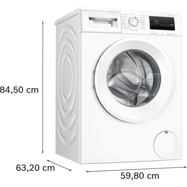 Lave-linge hublot BOSCH WAN2827ZFR SER4 - 9 kg - Induction - L60cm - Classe A - 1400 trs/min