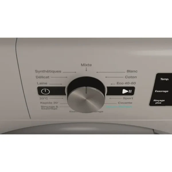 Lave-linge hublot WHIRLPOOL FFBP10489SBSVFR - 10 kg - Induction - L60cm - 1400 trs/min