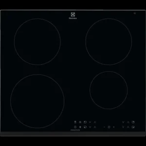 Plaque de cuisson induction - ELECTROLUX - 4 zones - 7350 W - L59 x P52 cm - Revêtement verre - Noir