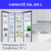 Réfrigérateur américain - CONTINENTAL EDISON - CERA505NFIXD - 503 L