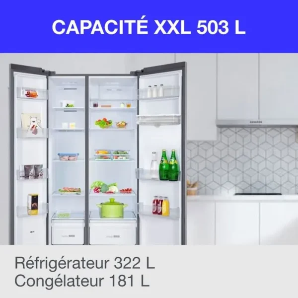 Réfrigérateur américain - CONTINENTAL EDISON - CERA505NFIXD - 503 L