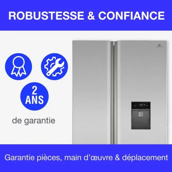 Réfrigérateur américain - CONTINENTAL EDISON - CERA505NFIXD - 503 L
