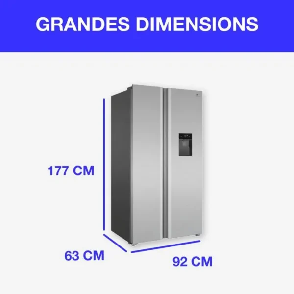 Réfrigérateur américain - CONTINENTAL EDISON - CERA505NFIXD - 503 L