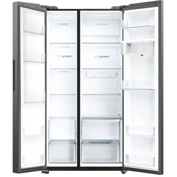 refrigerateur-americain-haier-hsw59f18dwmm-6 (1) Réfrigérateur américain - HAIER - HSW59F18DWMM - 613L (391L + 222L) - Distributeur d'eau - Classe D