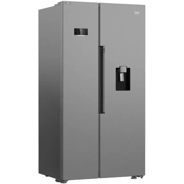 refrigerateur-americain-side-by-side-beko-gn16 Réfrigérateur Américain side by side - BEKO - GN163241DXBN - 576 L - Froid ventilé - HarvestFresh