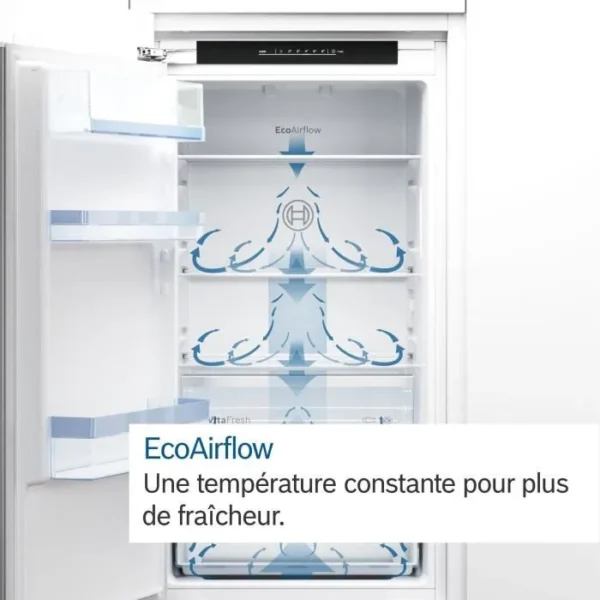 refrigerateur-bosch-ser2-kir41nse0-1-porte-integra (4) Réfrigérateur BOSCH SER2 KIR41NSE0 1 porte Intégrable 204 L Porte à glissière