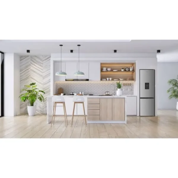 Réfrigérateur combiné GEDTECH - GCB262SL Silver - capacité 262L - Congélateur bas - Classe E