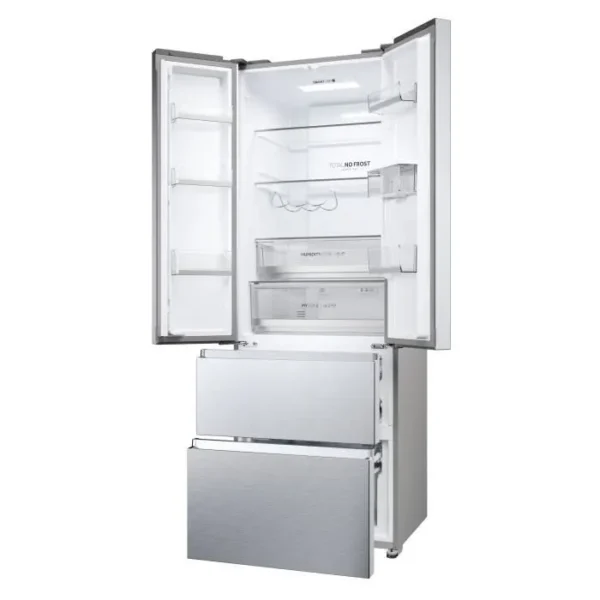 Réfrigérateur Multi-Portes - HAIER - HFR5720EWMG - Classe E - 477 L (337+140) - 37 dB - Silver