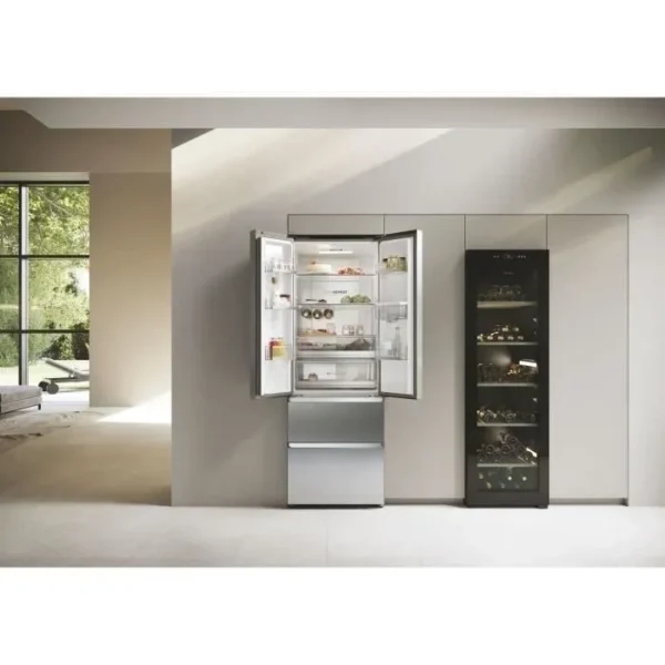 Réfrigérateur Multi-Portes - HAIER - HFR5720EWMG - Classe E - 477 L (337+140) - 37 dB - Silver