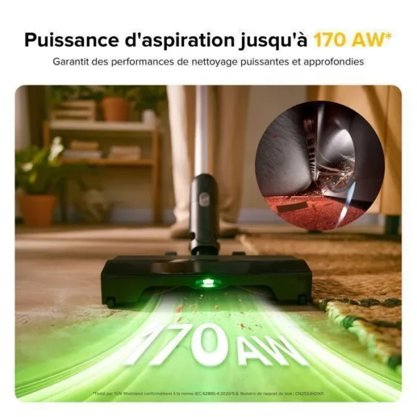 ROBOROCK H60 Pro - Aspirateur Balai Sans Fil -170AW