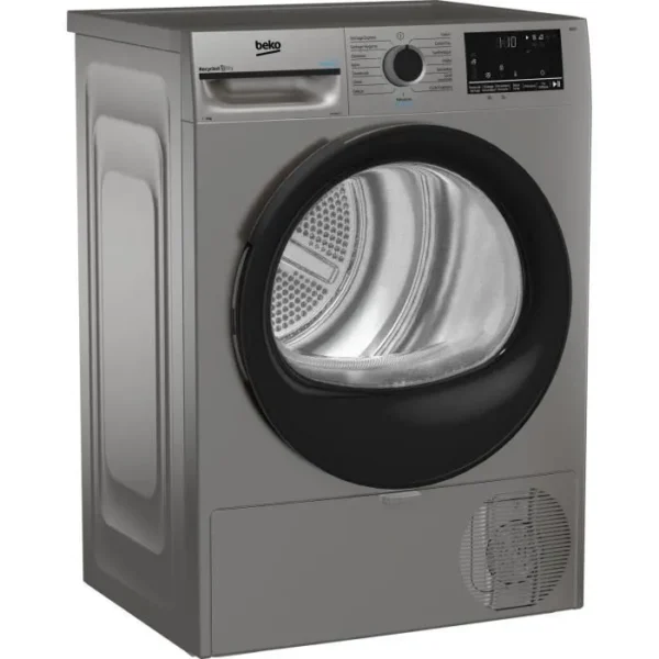 seche-linge-pompe-a-chaleur-beko-d3h28e93s-eco-sen (2) Sèche-linge pompe à chaleur BEKO D3H28E93S Eco Sense - 8 kg - L60cm - Silver