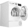 Sèche-linge pompe à chaleur BOSCH Série 6 WQG24502FR - 8 kg - Induction - L60 cm - Classe C - Blanc