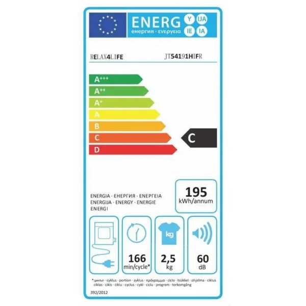 Sèche-Linge - RELAX4LIFE - 800W - Capacité 4KG - Tambour en Acier Inoxydable