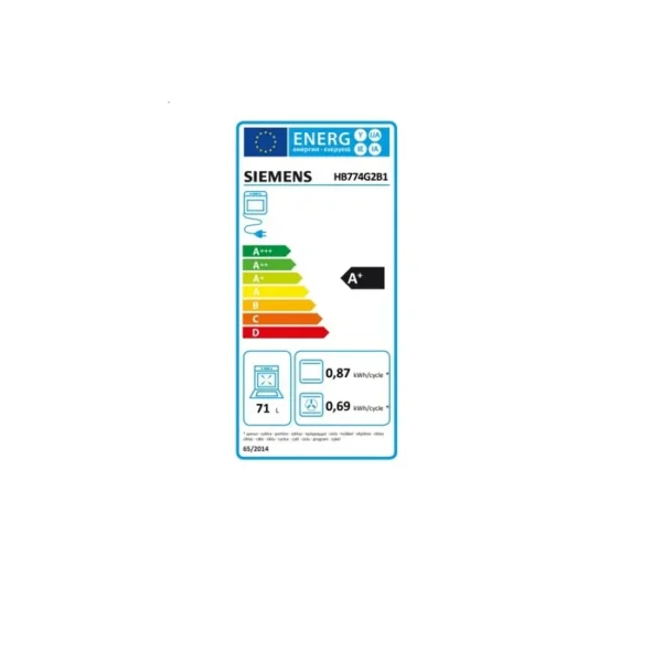 siemens-four-integrable-multifonction-71l-60cm-pyr (1) Siemens Four intégrable multifonction 71l 60cm pyrolyse/hydrolyse noir - HB774G2B1